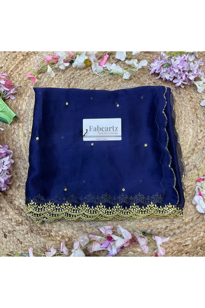 Beautiful Embroidery work Rangoli Dupatta for women | Only Dupatta Ishita Dup