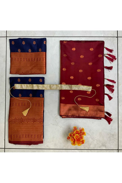 South Indian Festival Traditional Half Saree (Kantara)