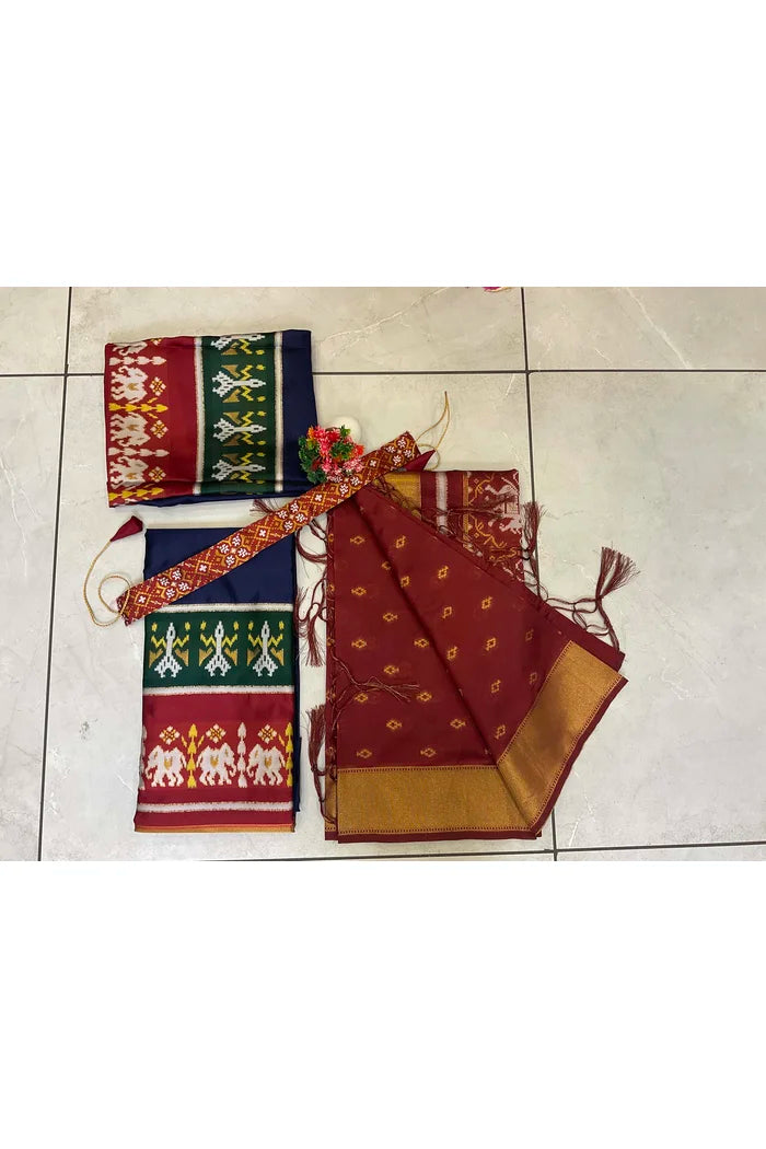 దక్షిణ భారత పండుగ సాంప్రదాయ హాఫ్ చీర (అవని) 