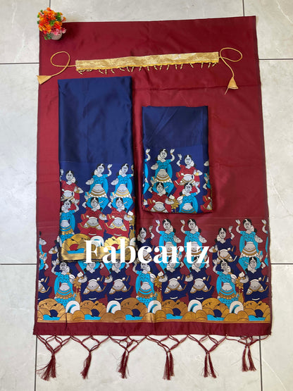 South Indian Festival Traditional Half Saree(Dhangli)