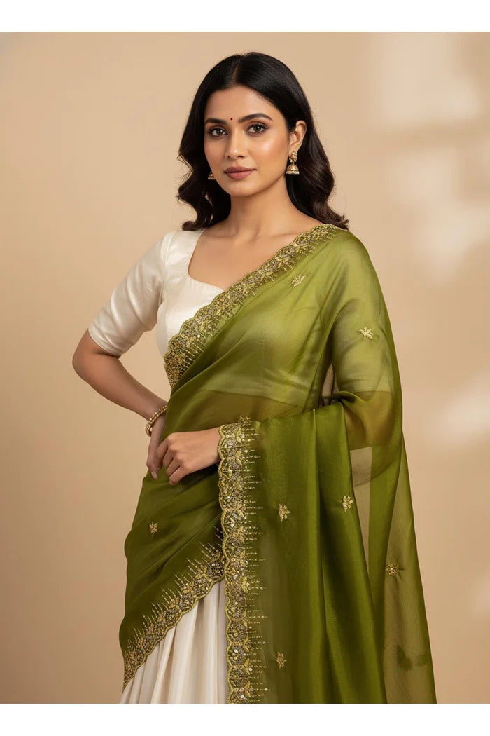 Beautiful Embroidery work Rangoli Dupatta for women | Only Dupatta Kalyani Dup