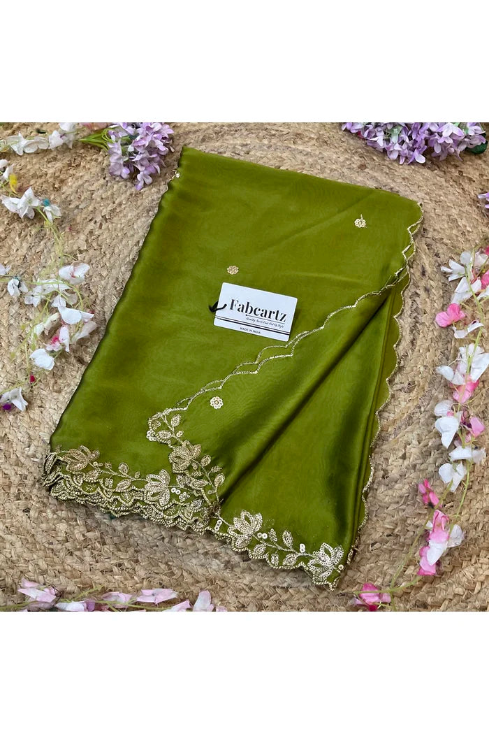 Beautiful Embroidery work Rangoli Dupatta for women | Only Dupatta BiliPatra Dup