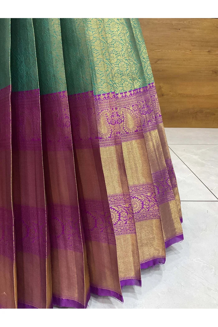 దక్షిణ భారత పండుగ సాంప్రదాయ హాఫ్ చీర (ఛవి) 