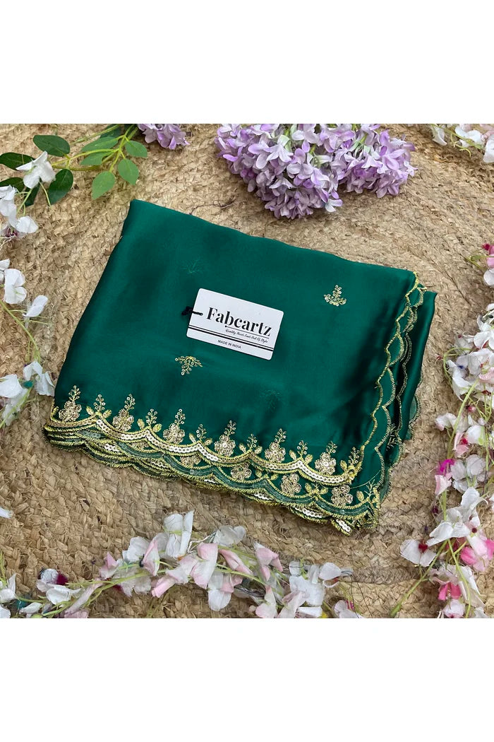 Beautiful Embroidery Work Rangoli Dupatta for women | Only Dupatta Veona Dup GT