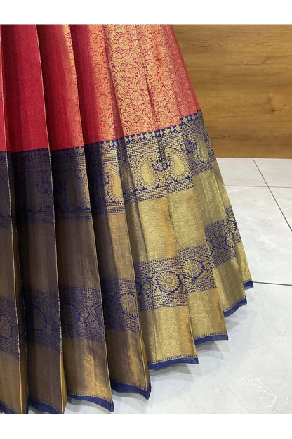 దక్షిణ భారత పండుగ సాంప్రదాయ హాఫ్ చీర (ఛవి) 