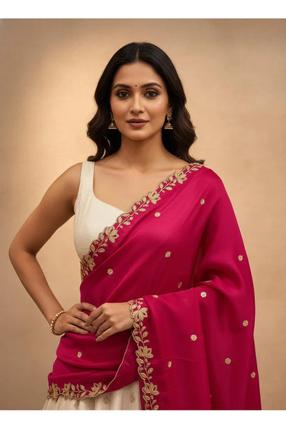 Beautiful Embroidery work Rangoli Dupatta for women | Only Dupatta BiliPatra Dup