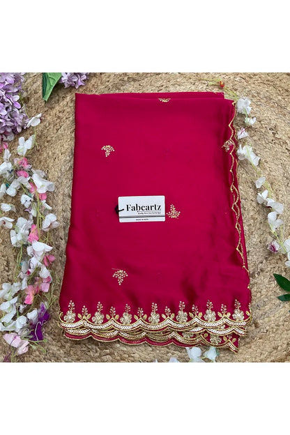 Beautiful Embroidery Work Rangoli Dupatta for women | Only Dupatta Veona Dup GT