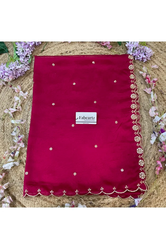 Beautiful Hand work and Beads work Rangoli Dupatta for women | Only Dupatta Dharani Dup