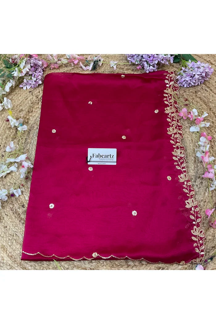 Beautiful Embroidery work Rangoli Dupatta for women | Only Dupatta BiliPatra Dup