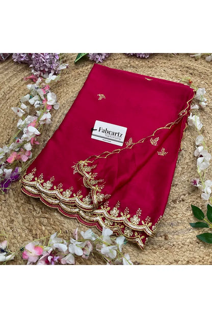 Beautiful Embroidery Work Rangoli Dupatta for women | Only Dupatta Veona Dup GT