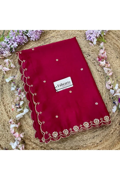 Beautiful Hand work and Beads work Rangoli Dupatta for women | Only Dupatta Dharani Dup