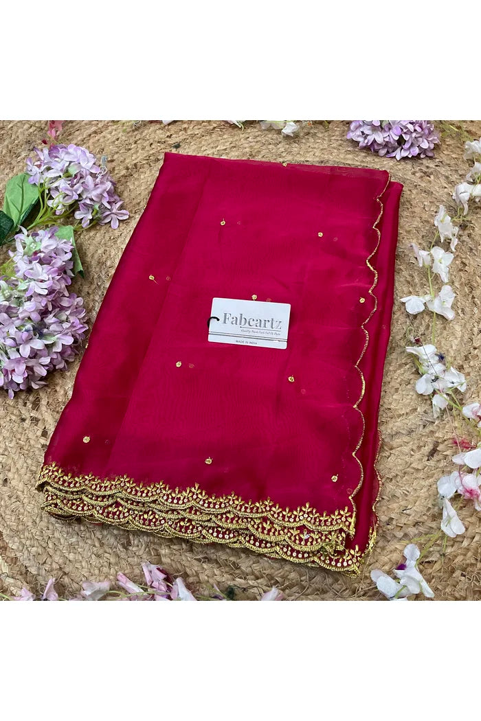 Beautiful Embroidery work Rangoli Dupatta for women | Only Dupatta Ishita Dup