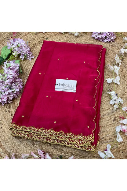 Beautiful Embroidery work Rangoli Dupatta for women | Only Dupatta Ishita Dup