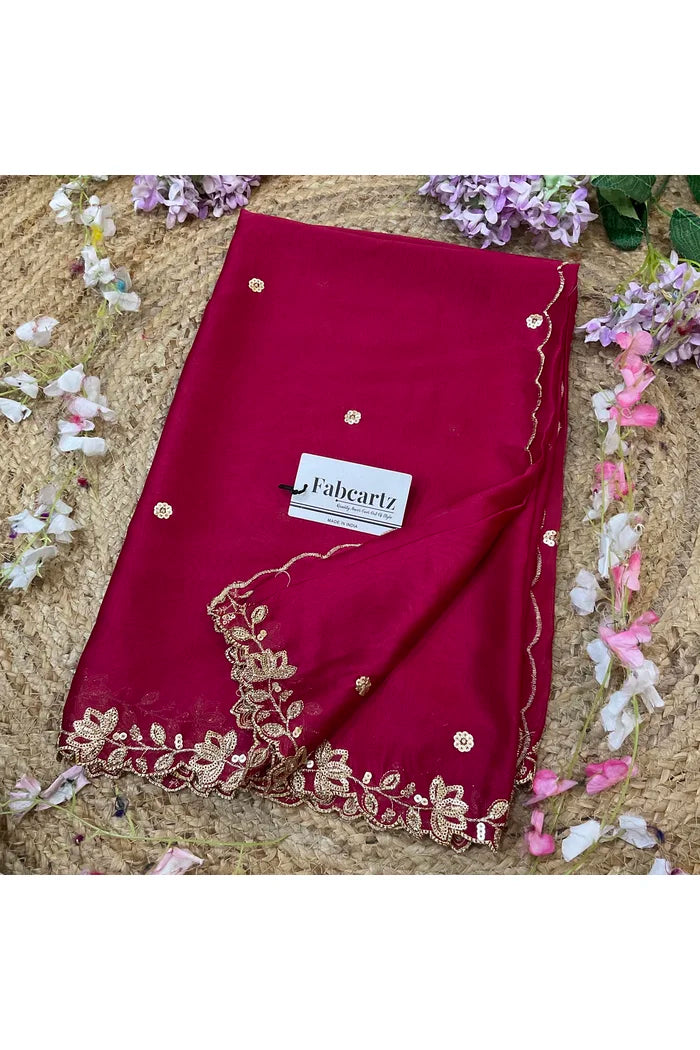 Beautiful Embroidery work Rangoli Dupatta for women | Only Dupatta BiliPatra Dup