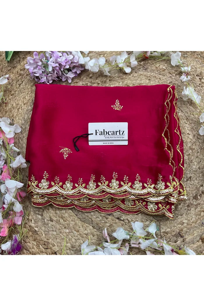 Beautiful Embroidery Work Rangoli Dupatta for women | Only Dupatta Veona Dup GT