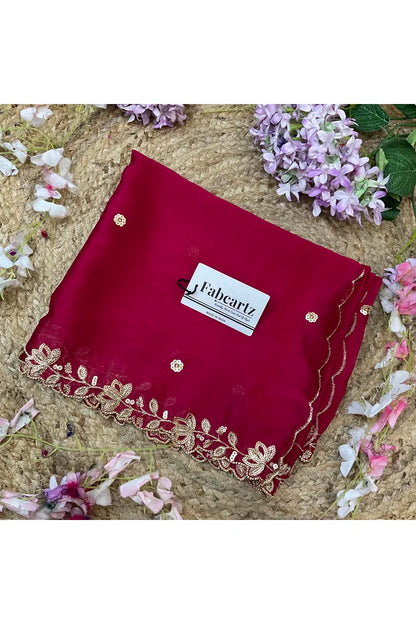 Beautiful Embroidery work Rangoli Dupatta for women | Only Dupatta BiliPatra Dup