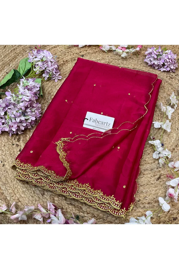 Beautiful Embroidery work Rangoli Dupatta for women | Only Dupatta Ishita Dup