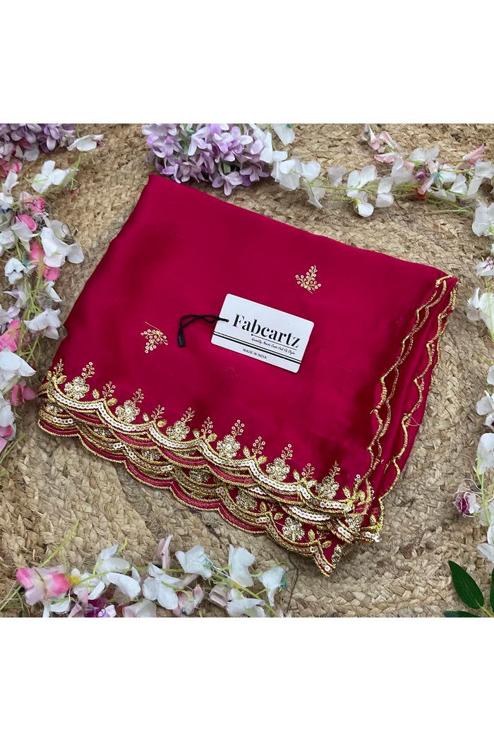 Beautiful Embroidery Work Rangoli Dupatta for women | Only Dupatta Veona Dup GT