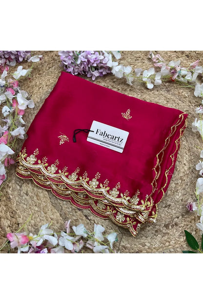 Beautiful Embroidery Work Rangoli Dupatta for women | Only Dupatta Veona Dup GT