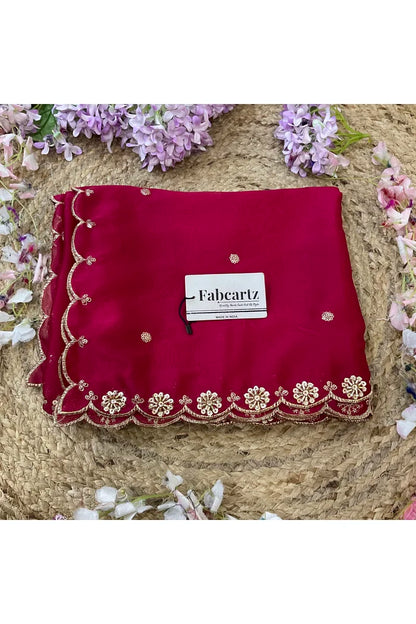 Beautiful Hand work and Beads work Rangoli Dupatta for women | Only Dupatta Dharani Dup