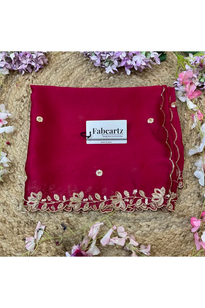 Beautiful Embroidery work Rangoli Dupatta for women | Only Dupatta BiliPatra Dup