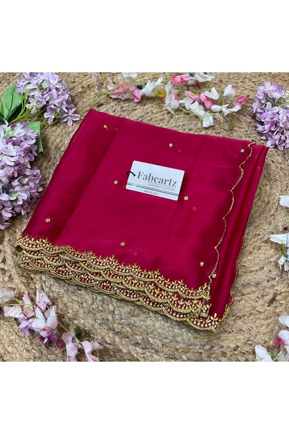 Beautiful Embroidery work Rangoli Dupatta for women | Only Dupatta Ishita Dup