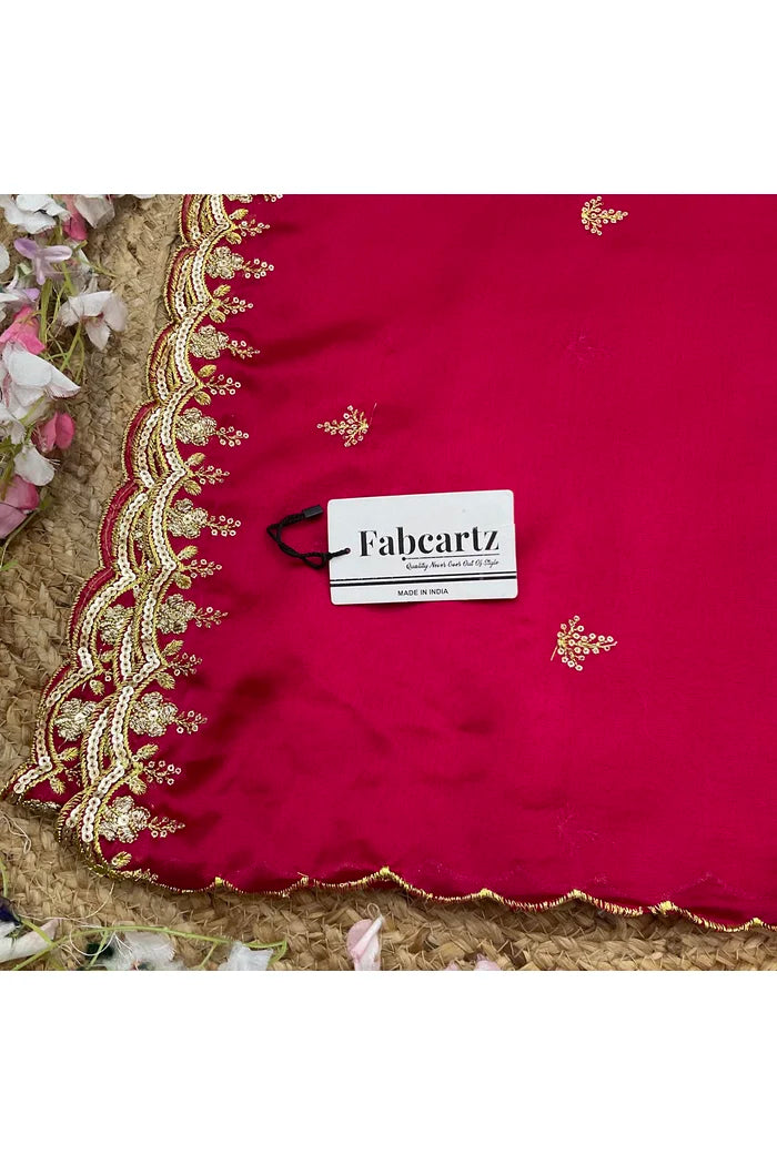 Beautiful Embroidery Work Rangoli Dupatta for women | Only Dupatta Veona Dup GT