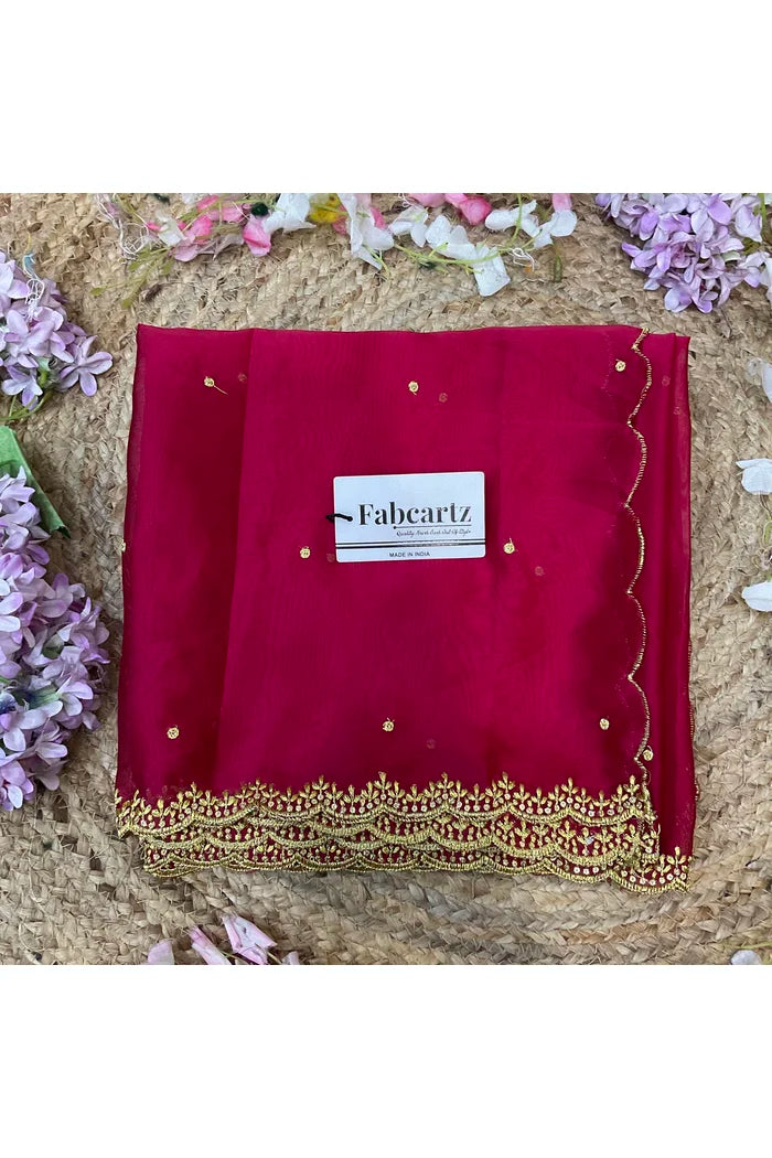 Beautiful Embroidery work Rangoli Dupatta for women | Only Dupatta Ishita Dup