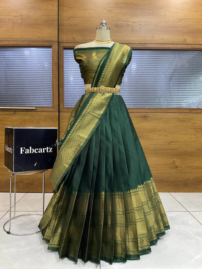 South Indian Festival Traditional Half Saree (NarayanPet)