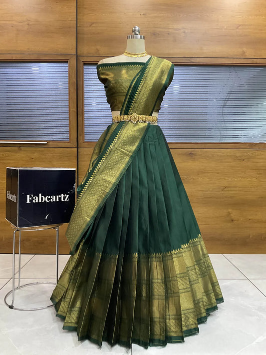 South Indian Festival Traditional Half Saree (NarayanPet)