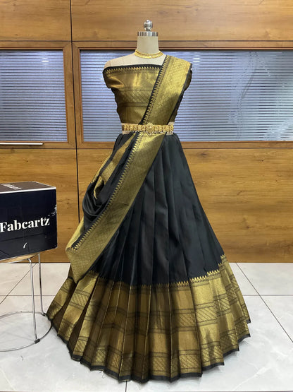 South Indian Festival Traditional Half Saree (NarayanPet)