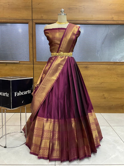 South Indian Festival Traditional Half Saree (NarayanPet)