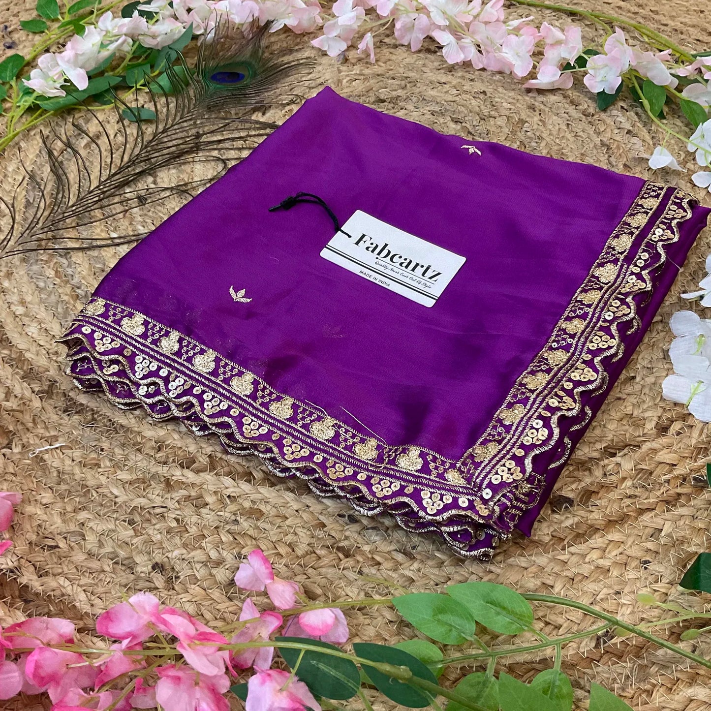 OyeDup Beautiful Embroidery work Rangoli Dupatta for women | Only Dupatta