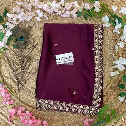 OyeDup Beautiful Embroidery work Rangoli Dupatta for women | Only Dupatta