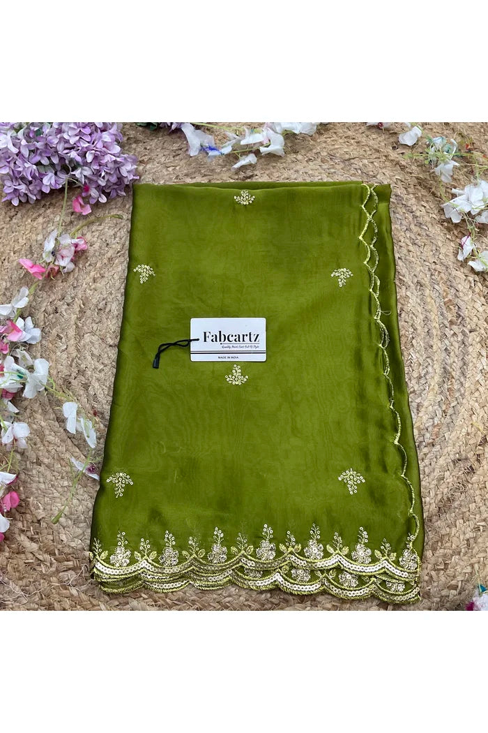 Beautiful Embroidery Work Rangoli Dupatta for women | Only Dupatta Veona Dup GT