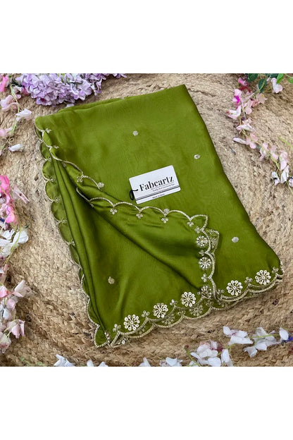 Beautiful Hand work and Beads work Rangoli Dupatta for women | Only Dupatta Dharani Dup