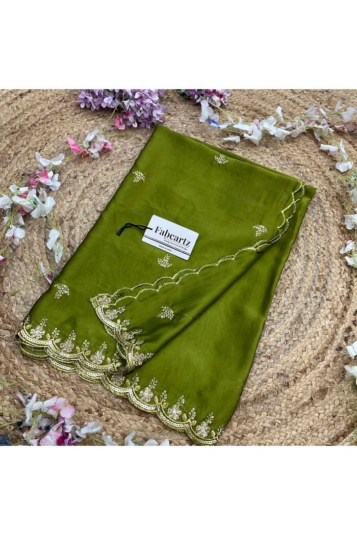 Beautiful Embroidery Work Rangoli Dupatta for women | Only Dupatta Veona Dup GT