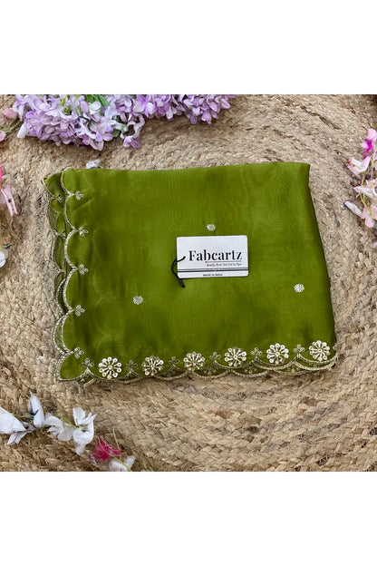 Beautiful Hand work and Beads work Rangoli Dupatta for women | Only Dupatta Dharani Dup