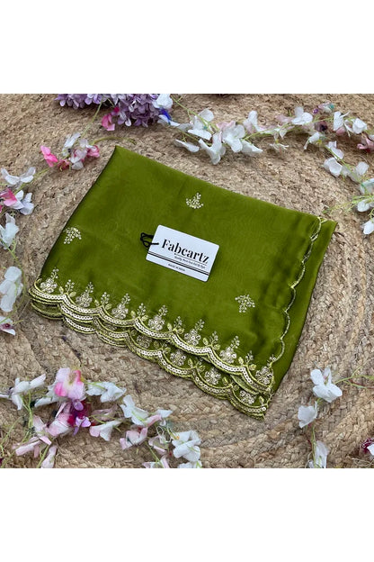 Beautiful Embroidery Work Rangoli Dupatta for women | Only Dupatta Veona Dup GT