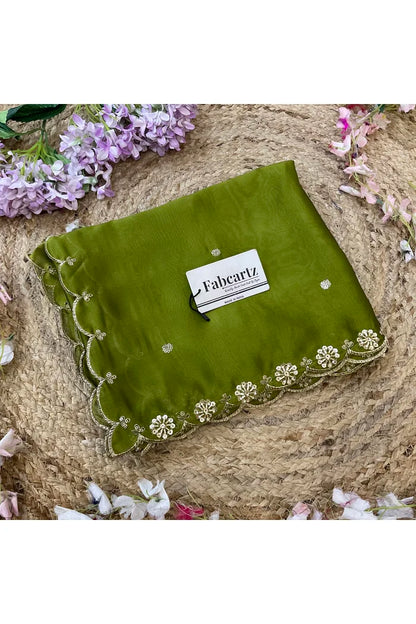 Beautiful Hand work and Beads work Rangoli Dupatta for women | Only Dupatta Dharani Dup