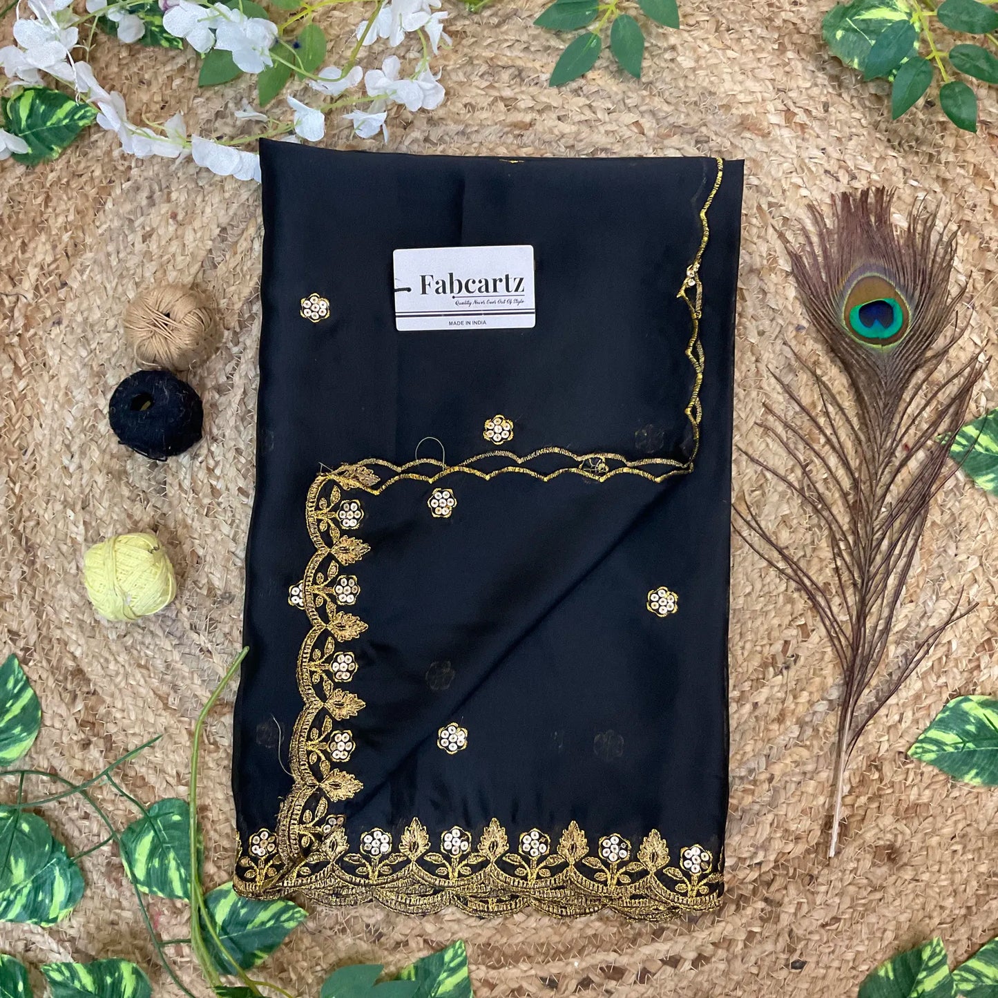 PihuSudhaDup Beautiful Embroidery work Rangoli Dupatta for women | Only Dupatta