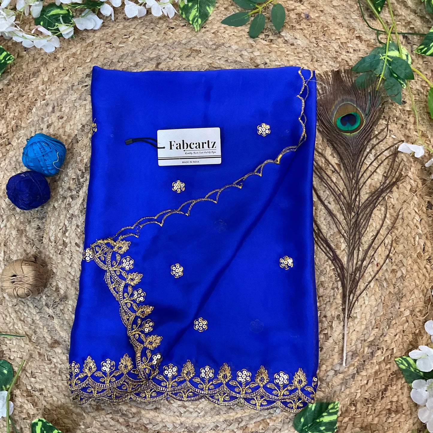 PihuSudhaDup Beautiful Embroidery work Rangoli Dupatta for women | Only Dupatta