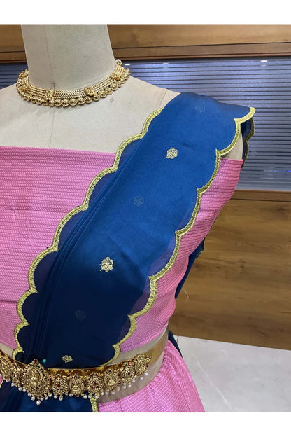 దక్షిణ భారత పండుగ సాంప్రదాయ హాఫ్ చీర (ఆర్వి) 