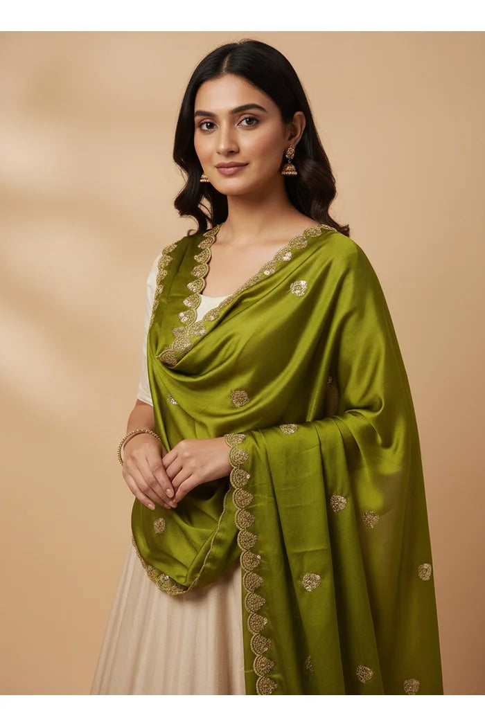 Beautiful Embroidery work Rangoli Dupatta for women | Only Dupatta Satyabhumi Dup