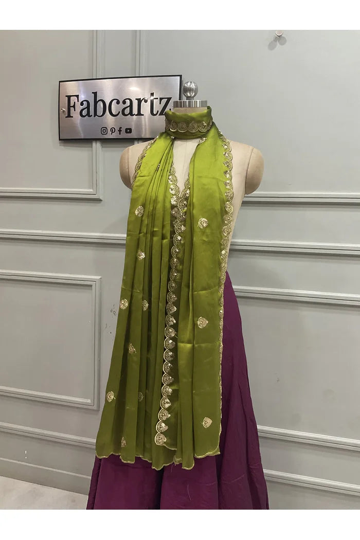 Beautiful Embroidery work Rangoli Dupatta for women | Only Dupatta Satyabhumi Dup