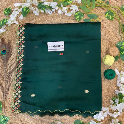 PranaviDup Beautiful Embroidery work Rangoli Dupatta for women | Only Dupatta
