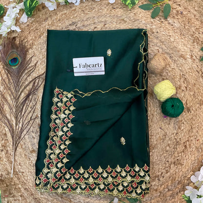 PranaviDup Beautiful Embroidery work Rangoli Dupatta for women | Only Dupatta