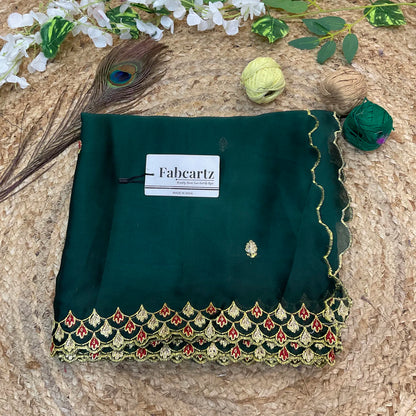 PranaviDup Beautiful Embroidery work Rangoli Dupatta for women | Only Dupatta
