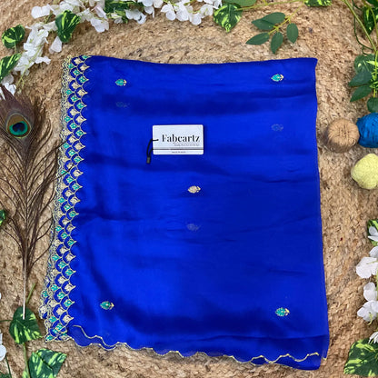 PranaviDup Beautiful Embroidery work Rangoli Dupatta for women | Only Dupatta