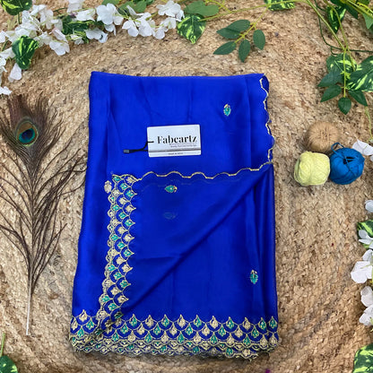 PranaviDup Beautiful Embroidery work Rangoli Dupatta for women | Only Dupatta